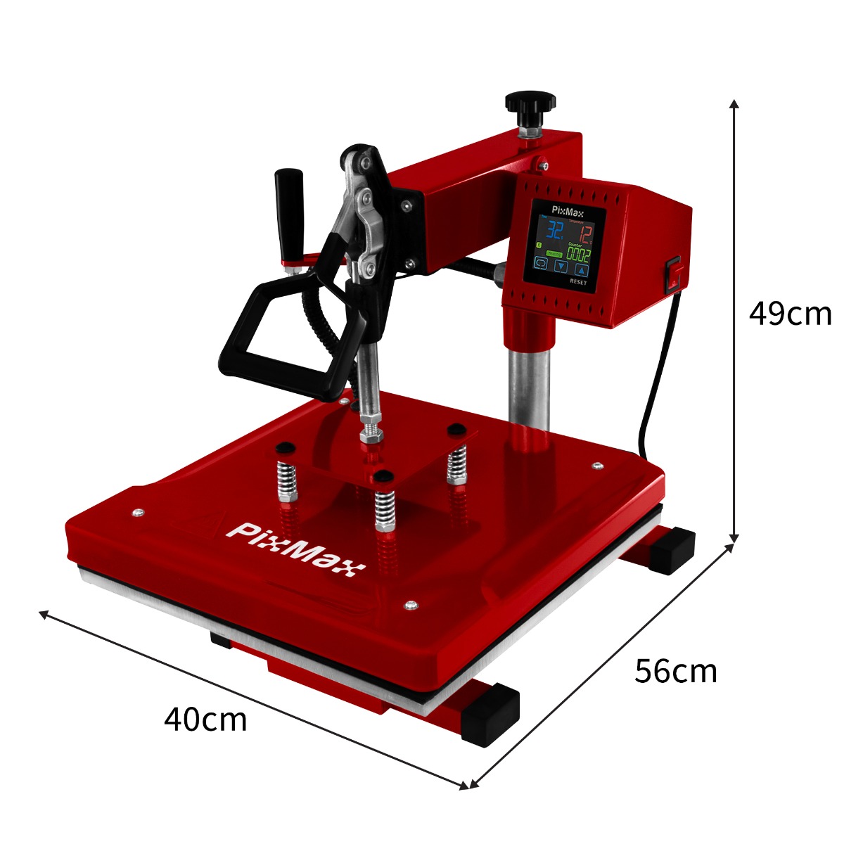 PixMax - Pressa a Caldo Swing 38cm per Sublimazione su Magliette &  Stampante