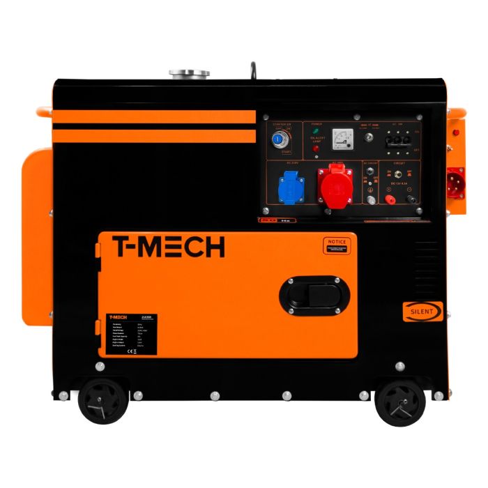 Klap mot Uitsluiten T-Mech Stille Diesel generator - Driefasig 400V - Gesloten Frame |  MonsterShop