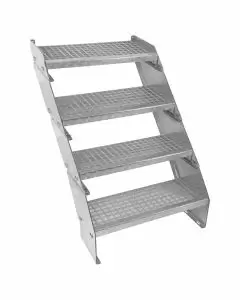 Verstellbare Vierteilige Verzinkter Stahl Treppe – 600mm breit