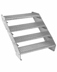 Verstellbare Vierteilige Verzinkter Stahl Treppe – 900mm breit