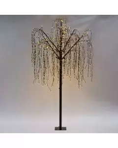 Pilträd på 240cm för utomhusbruk-Svart-800 varma LED