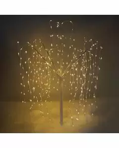 Pilträd på 180cm för utomhusbruk-Vit-400 varma LED